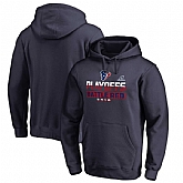 Men's Texans Navy 2018 NFL Playoffs Battle Red Pullover Hoodie,baseball caps,new era cap wholesale,wholesale hats